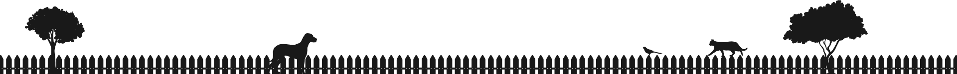 Decorative fence border