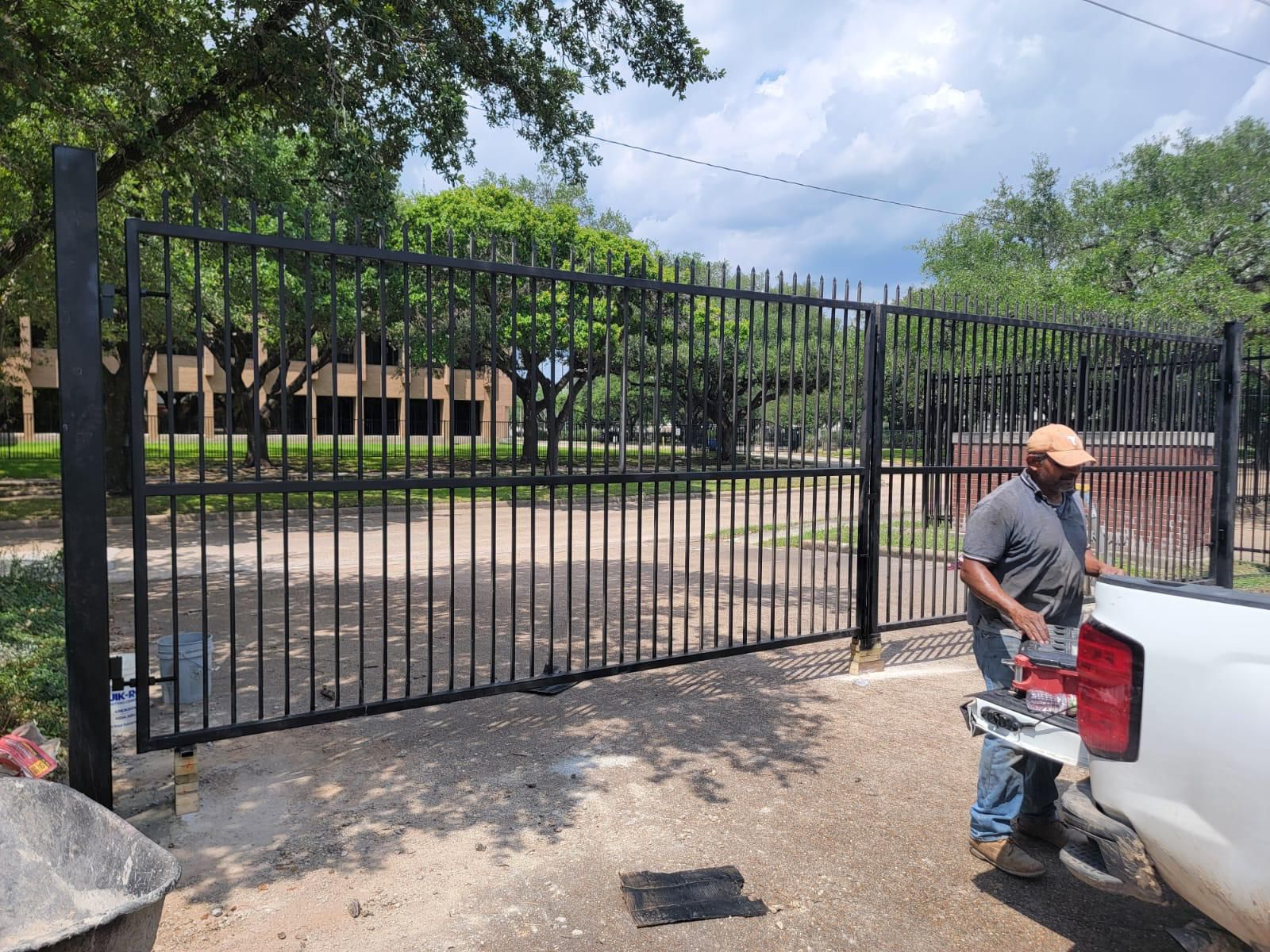 Commercial Lot Security Fence Houston