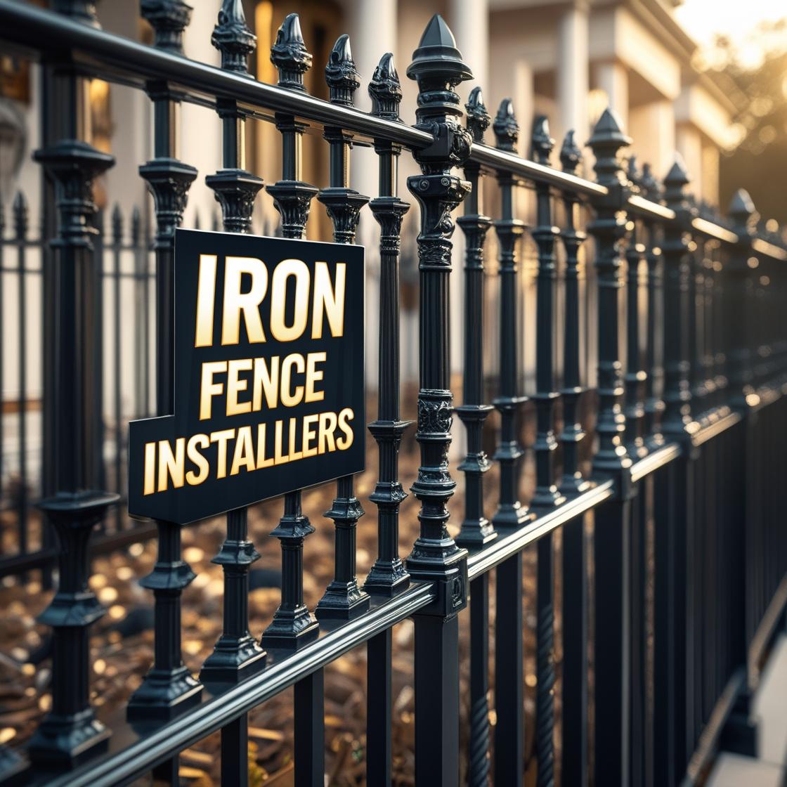 Ornate Iron Fence Houston